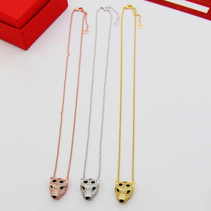 [OrnoraJewelry]PANTHERE FULL DIAMOND NECKLACE