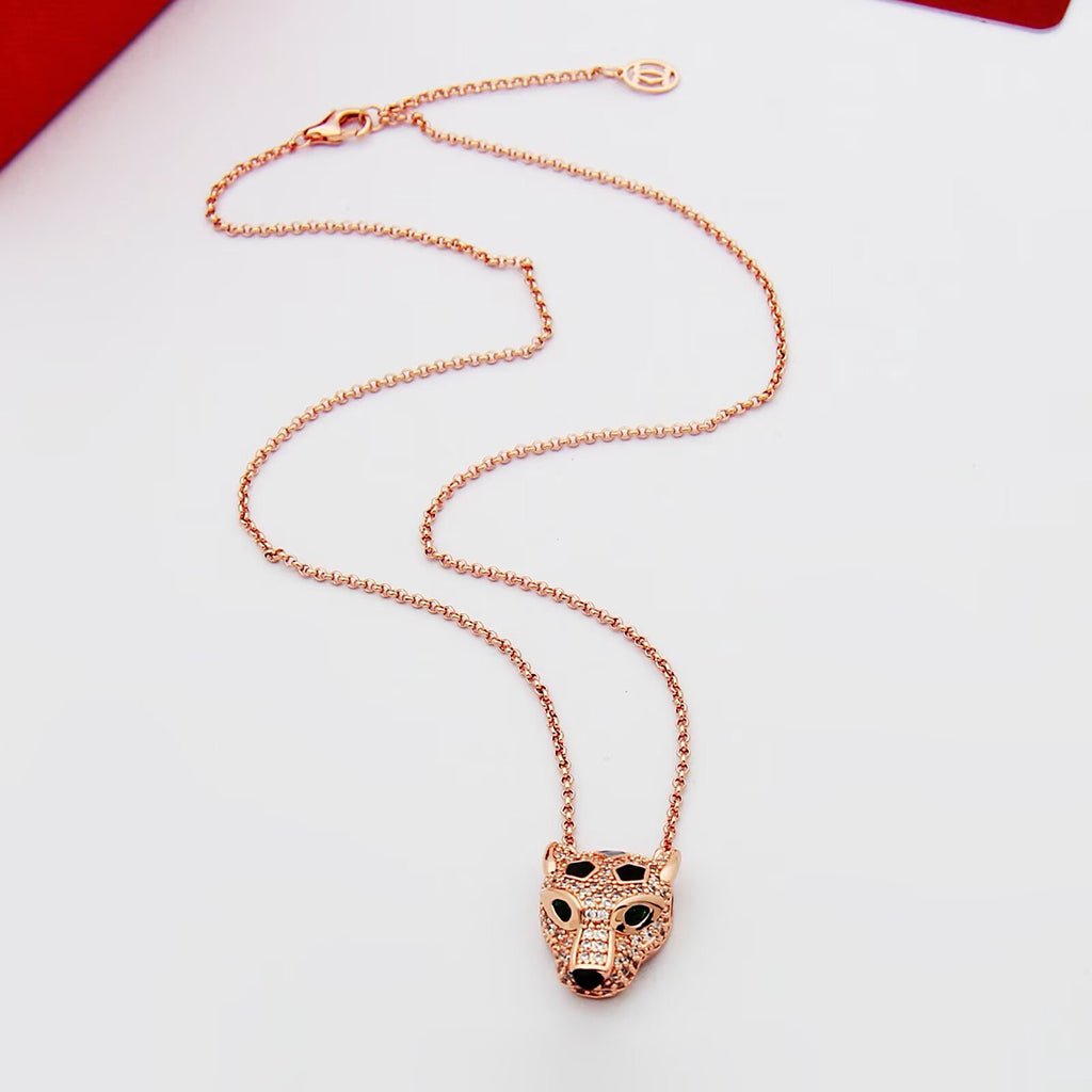 [OrnoraJewelry]PANTHERE FULL DIAMOND NECKLACE