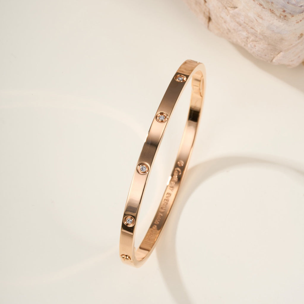 [OrnoraJewelry]LOVE BRACELET 3.65MM 10 DIAMONDS