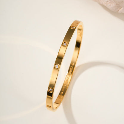 [OrnoraJewelry]LOVE BRACELET 3.65MM 10 DIAMONDS