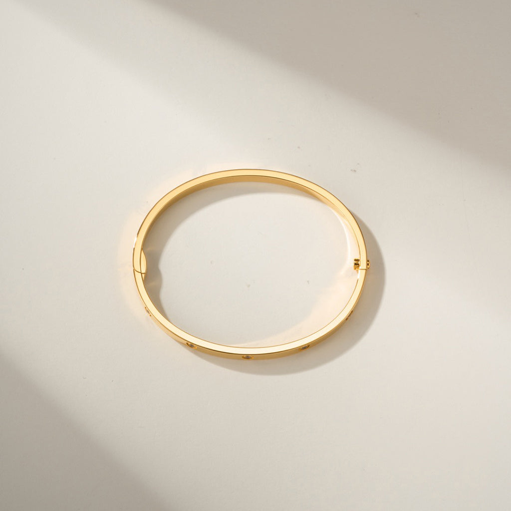[OrnoraJewelry]LOVE BRACELET 3.65MM 10 DIAMONDS