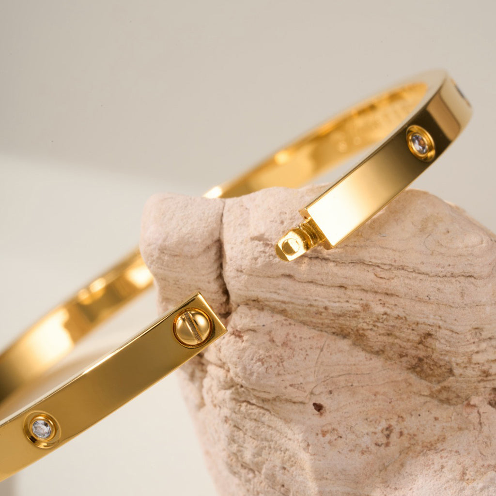 [OrnoraJewelry]LOVE BRACELET 3.65MM 10 DIAMONDS