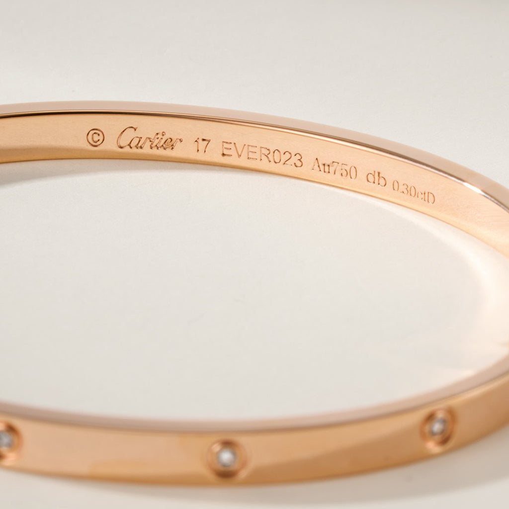 [OrnoraJewelry]LOVE BRACELET 3.65MM 10 DIAMONDS