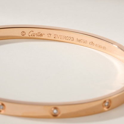 [OrnoraJewelry]LOVE BRACELET 3.65MM 10 DIAMONDS