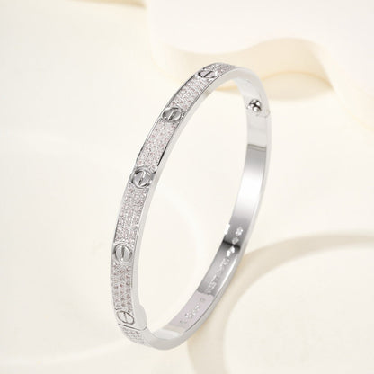 [OrnoraJewelry]LOVE BRACELET 4.8MM DIAMOND-PAVED