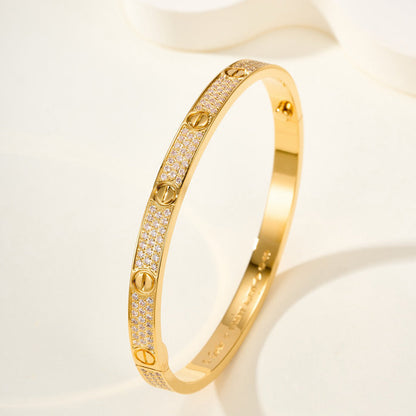 [OrnoraJewelry]LOVE BRACELET 4.8MM DIAMOND-PAVED