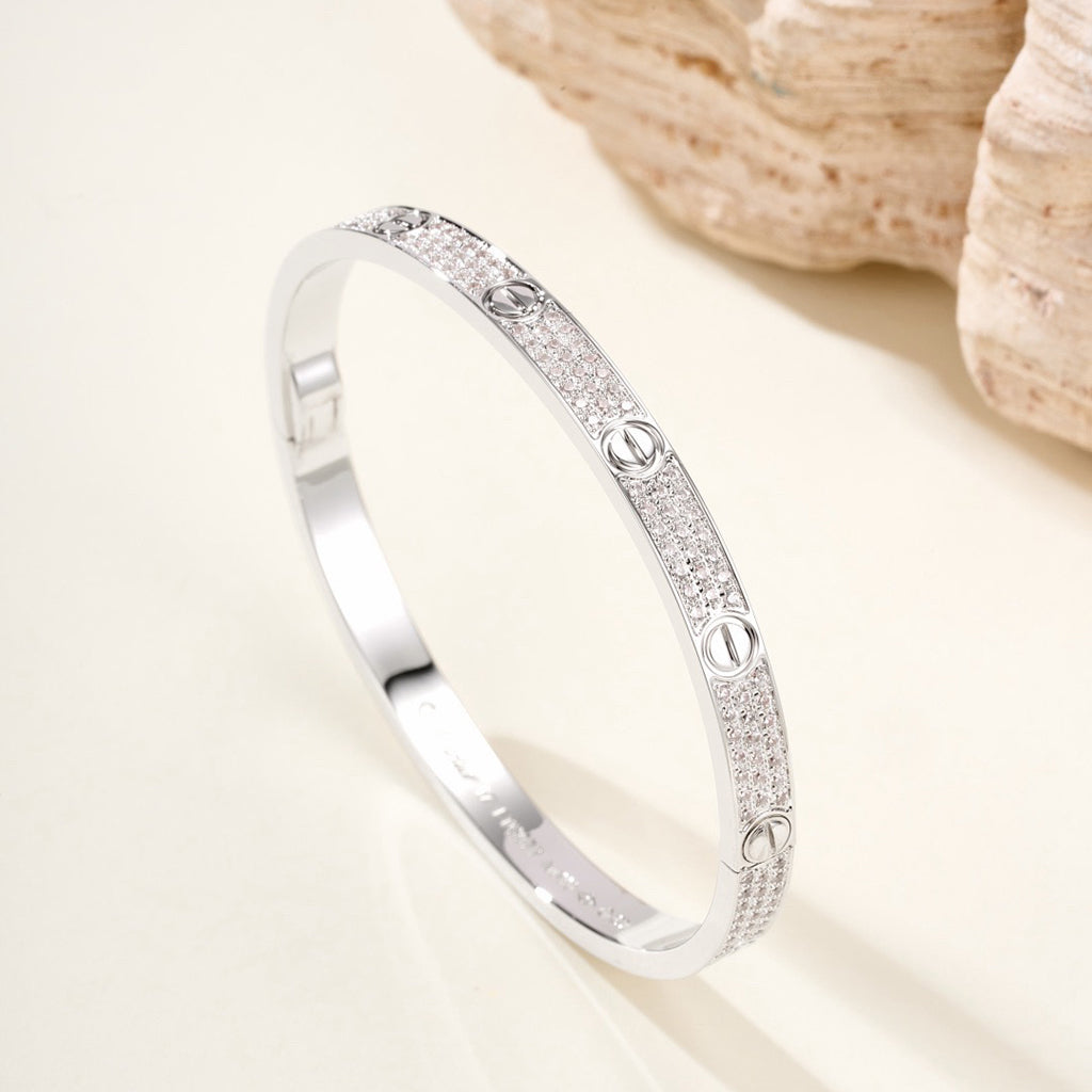 [OrnoraJewelry]LOVE BRACELET 4.8MM DIAMOND-PAVED