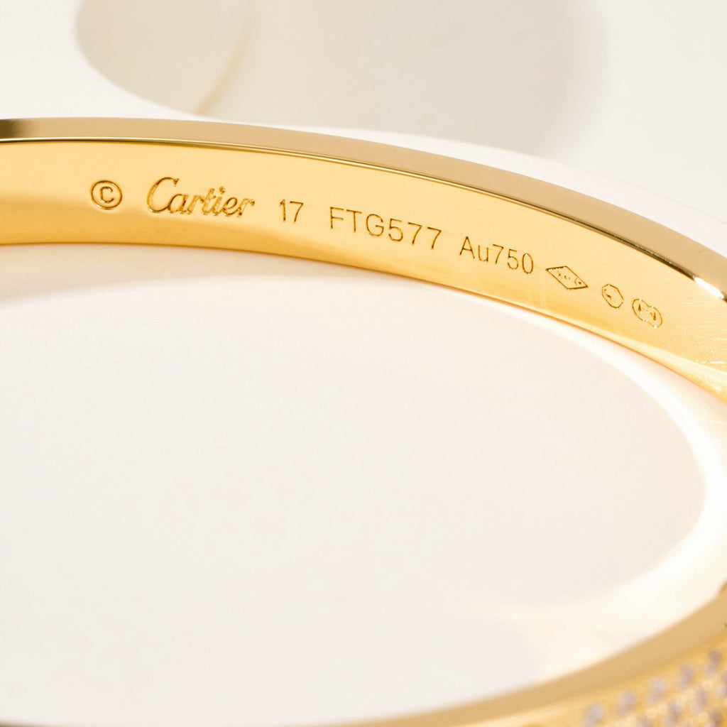 [OrnoraJewelry]LOVE BRACELET 4.8MM DIAMOND-PAVED