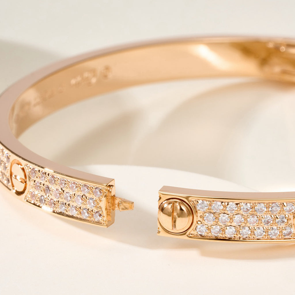 [OrnoraJewelry]LOVE BRACELET 4.8MM DIAMOND-PAVED
