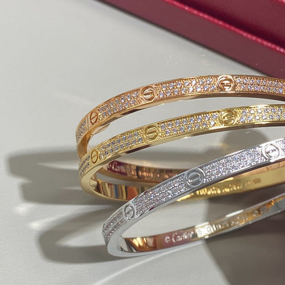 [OrnoraJewelry]LOVE BRACELET 3.65MM DIAMOND-PAVED