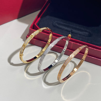 [OrnoraJewelry]LOVE BRACELET 3.65MM DIAMOND-PAVED