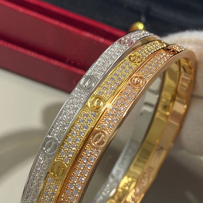 [OrnoraJewelry]LOVE BRACELET 3.65MM DIAMOND-PAVED