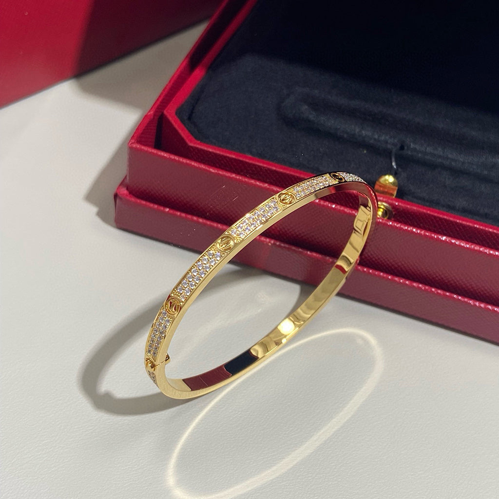 [OrnoraJewelry]LOVE BRACELET 3.65MM DIAMOND-PAVED