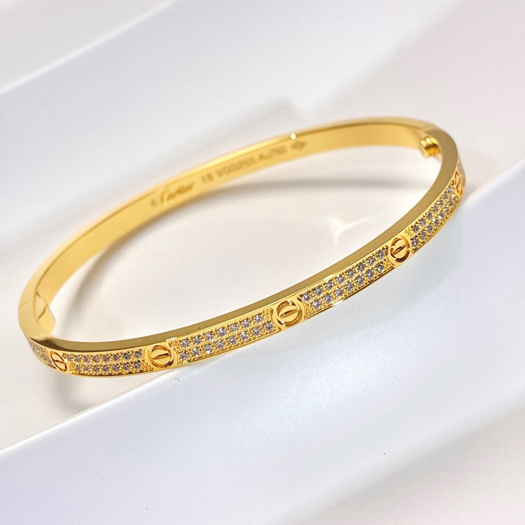 [OrnoraJewelry]LOVE BRACELET 3.65MM DIAMOND-PAVED