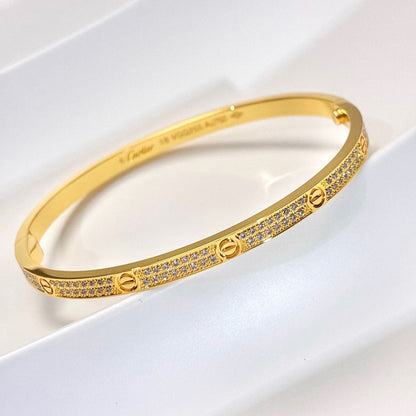 [OrnoraJewelry]LOVE BRACELET 3.65MM DIAMOND-PAVED