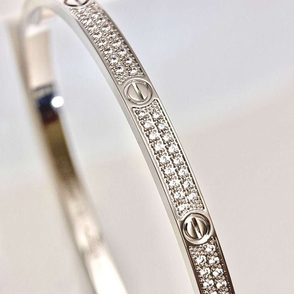 [OrnoraJewelry]LOVE BRACELET 3.65MM DIAMOND-PAVED
