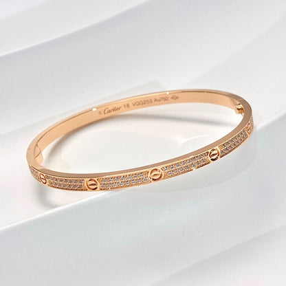 [OrnoraJewelry]LOVE BRACELET 3.65MM DIAMOND-PAVED