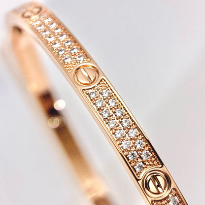 [OrnoraJewelry]LOVE BRACELET 3.65MM DIAMOND-PAVED