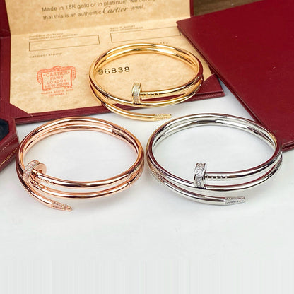 [OrnoraJewelry]JUSTE BRACELET 3.5MM DOUBLE ROW DIAMOND