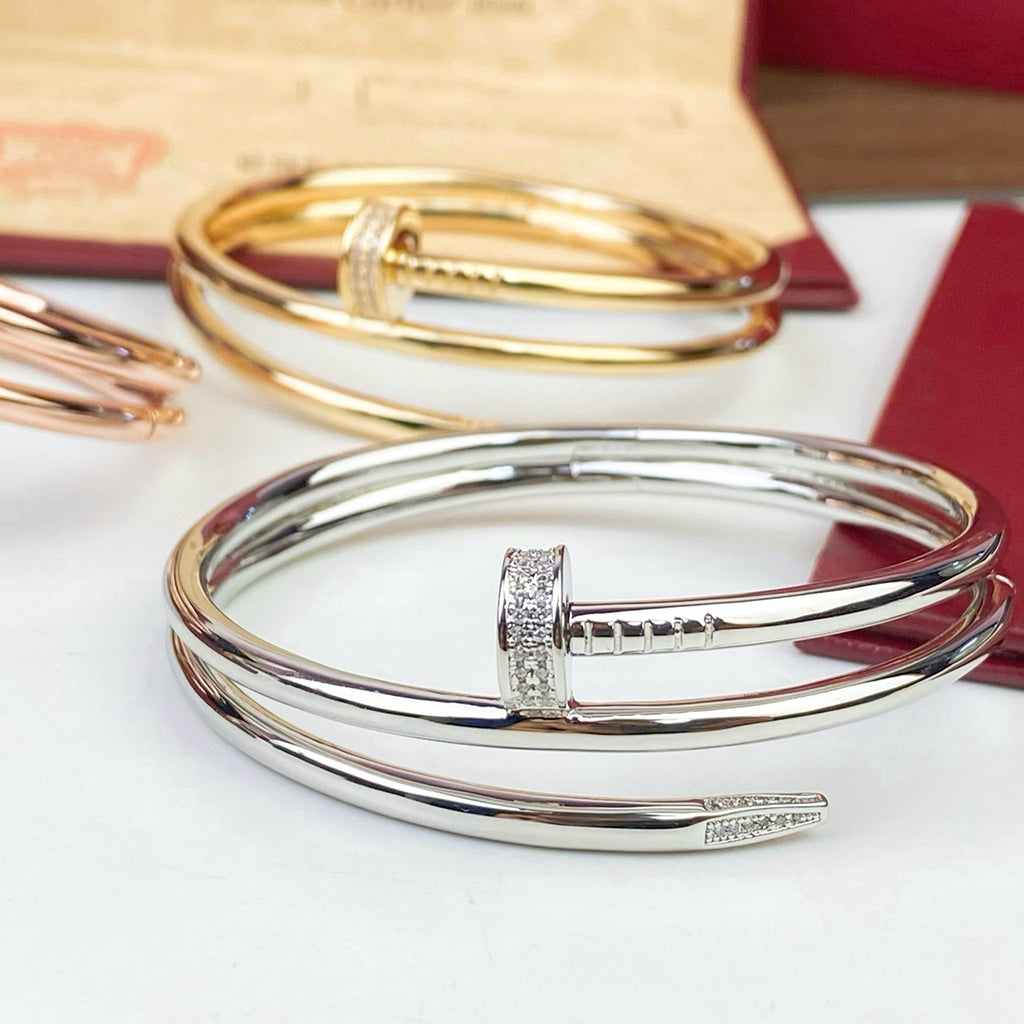 [OrnoraJewelry]JUSTE BRACELET 3.5MM DOUBLE ROW DIAMOND