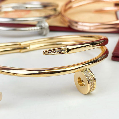 [OrnoraJewelry]JUSTE BRACELET 3.5MM DOUBLE ROW DIAMOND