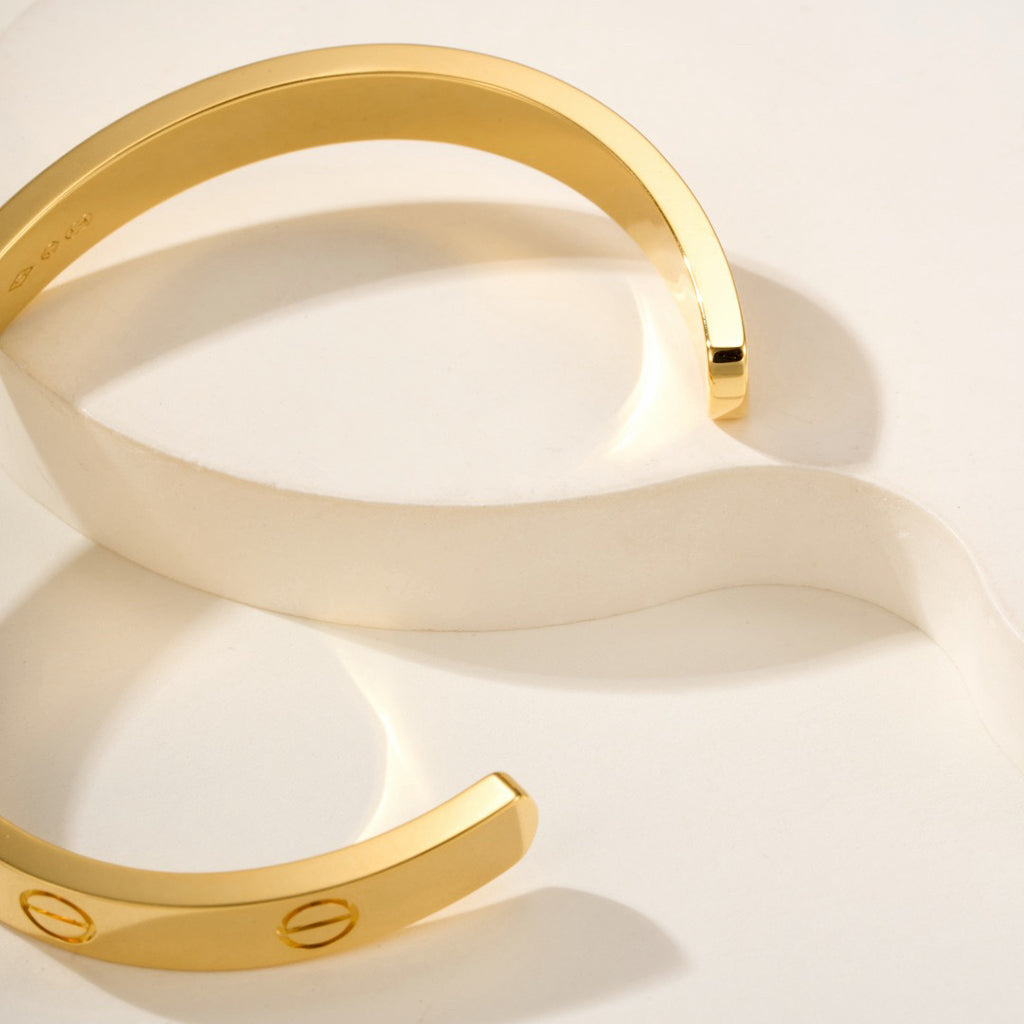 [OrnoraJewelry]LOVE BRACELET 6.1MM OPEN CUFF