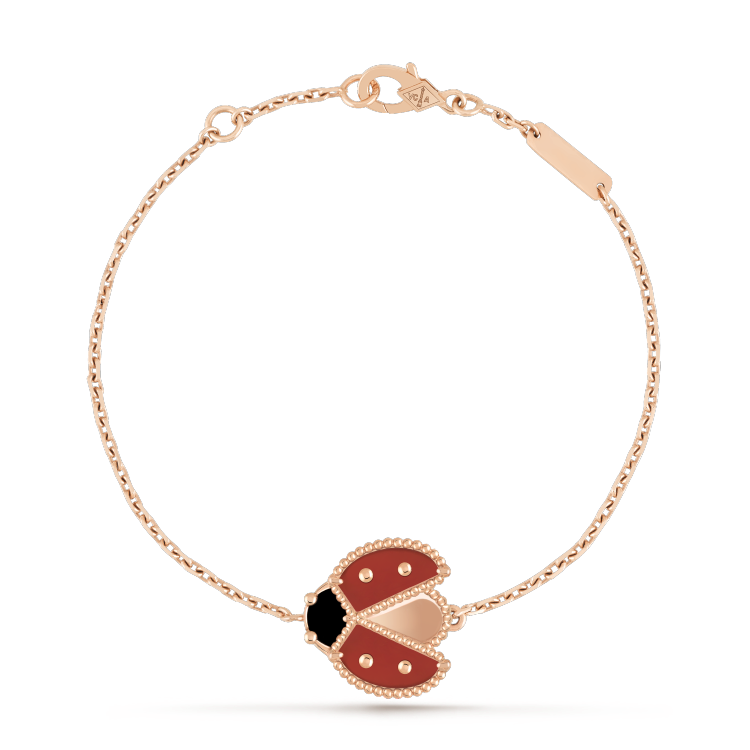 [OrnoraJewelry]LUCKY SPRING 1 MOTIF PINK GOLD BRACELET