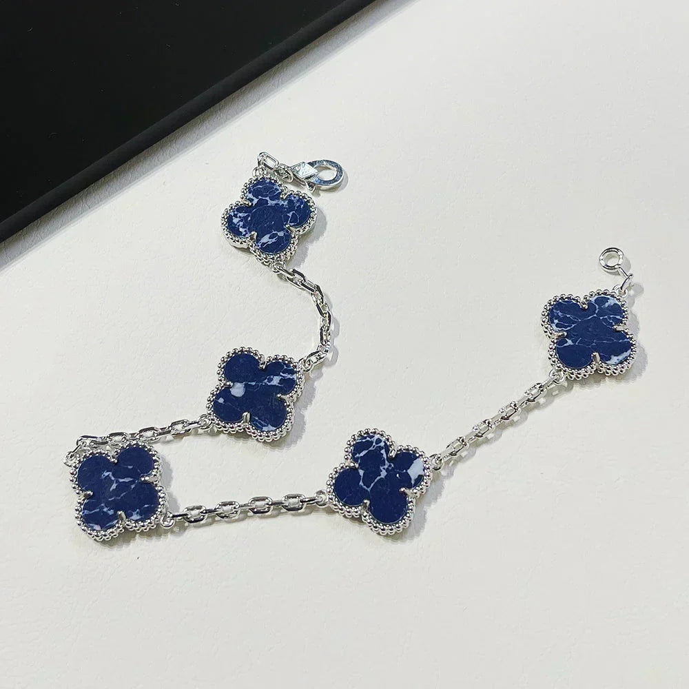 [OrnoraJewelry]CLOVER 5 MOTIF PIETERSITE BRACELET COLLECTION