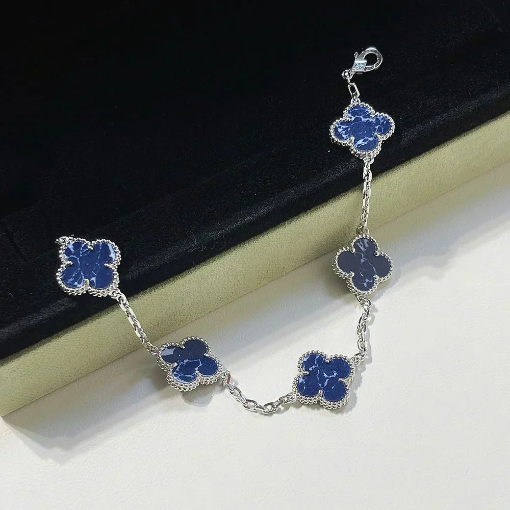 [OrnoraJewelry]CLOVER 5 MOTIF PIETERSITE BRACELET COLLECTION
