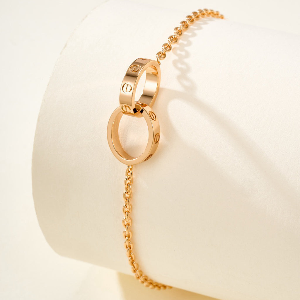 [OrnoraJewelry]LOVE BRACELET DOUBLE RING