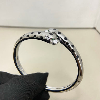 [OrnoraJewelry]PANTHERE DOUBLE HEADED OPEN BRACELET