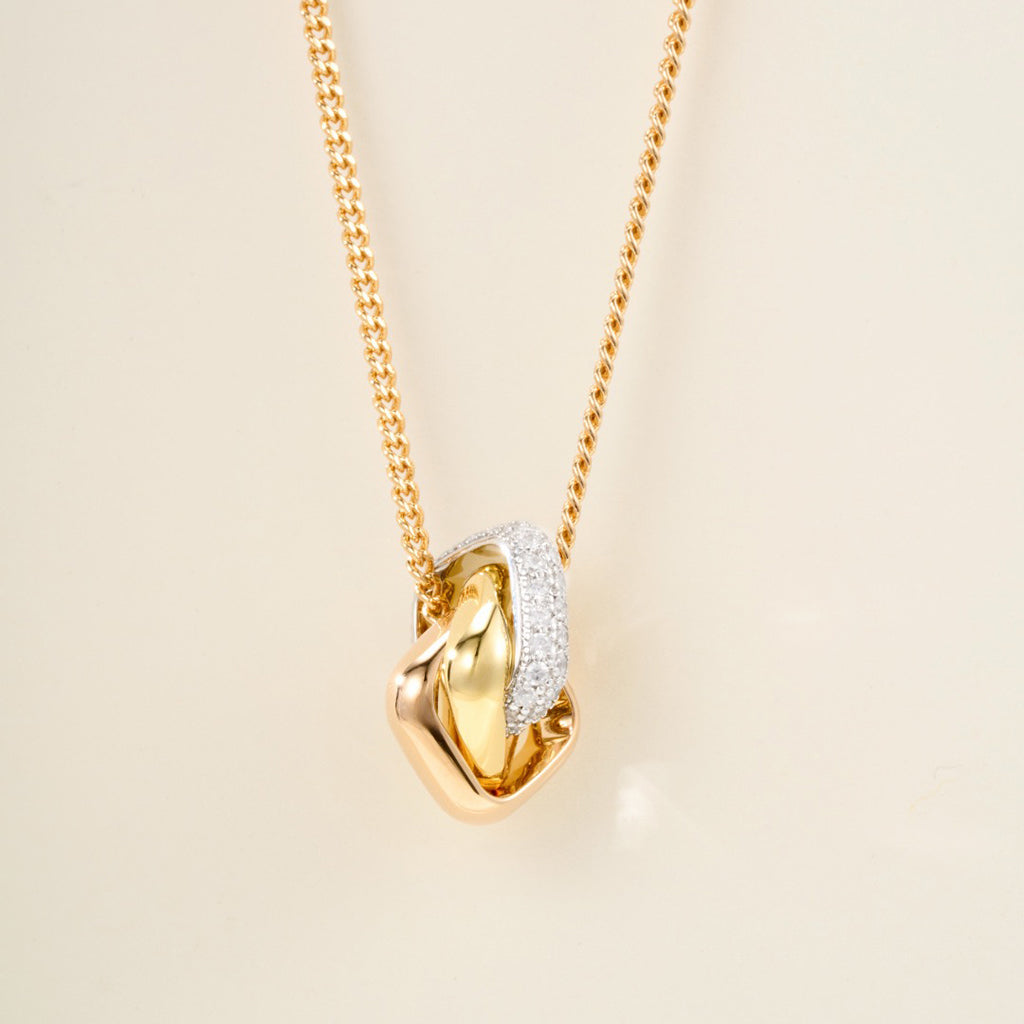 [OrnoraJewelry]TRINITY CUSHION NECKLACE COLLECTION