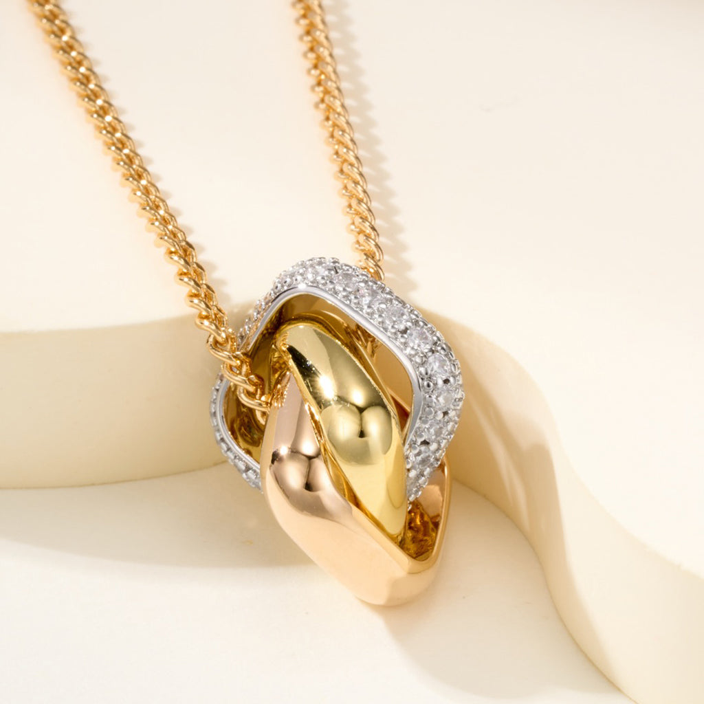 [OrnoraJewelry]TRINITY CUSHION NECKLACE COLLECTION