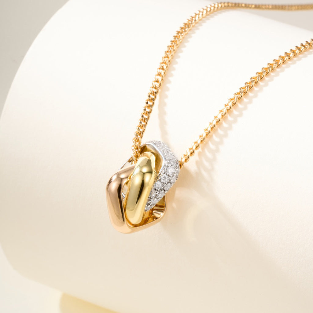 [OrnoraJewelry]TRINITY CUSHION NECKLACE COLLECTION