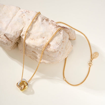 [OrnoraJewelry]TRINITY CUSHION NECKLACE COLLECTION