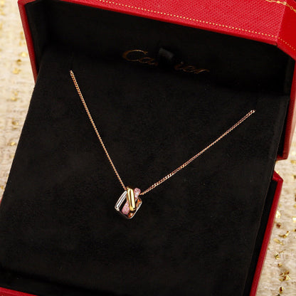 [OrnoraJewelry]TRINITY CUSHION NECKLACE COLLECTION