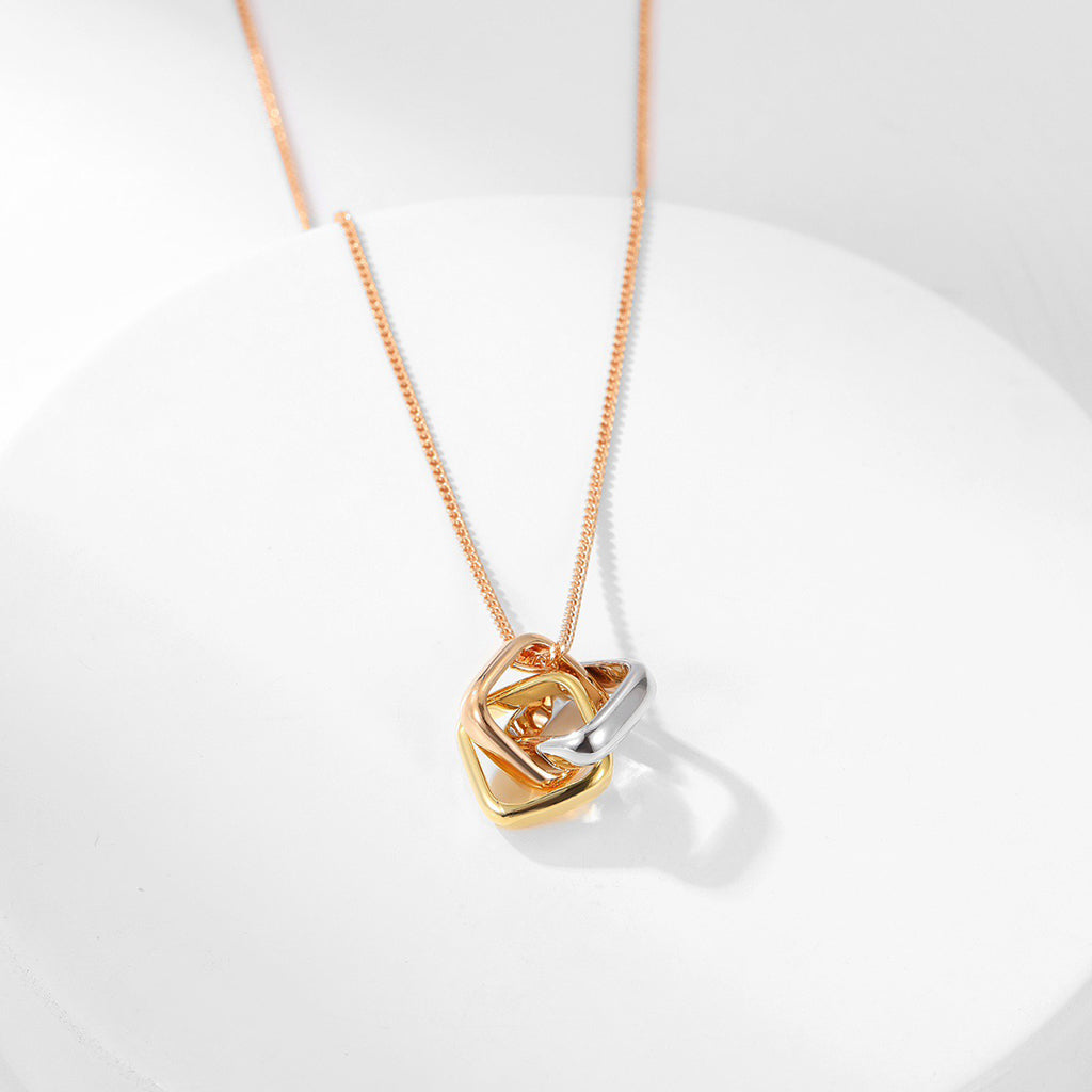 [OrnoraJewelry]TRINITY CUSHION NECKLACE COLLECTION