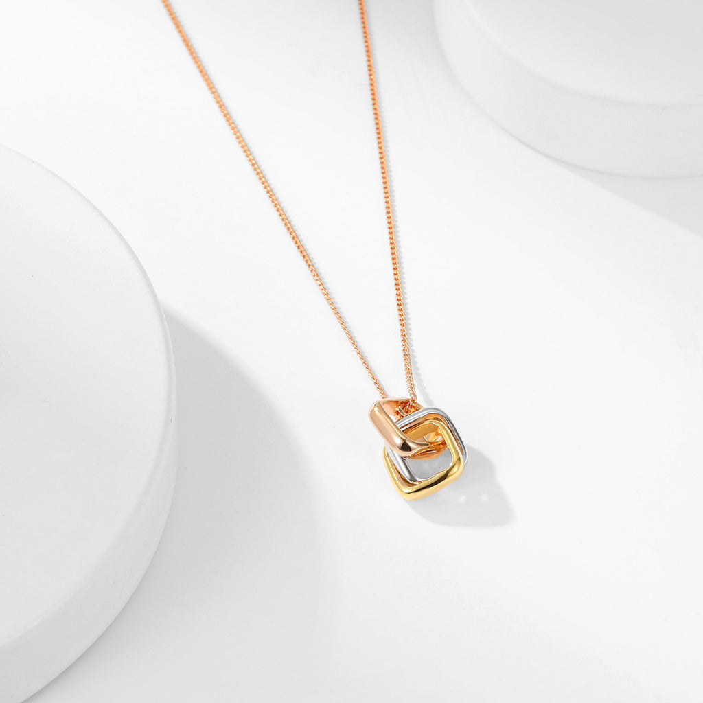[OrnoraJewelry]TRINITY CUSHION NECKLACE COLLECTION