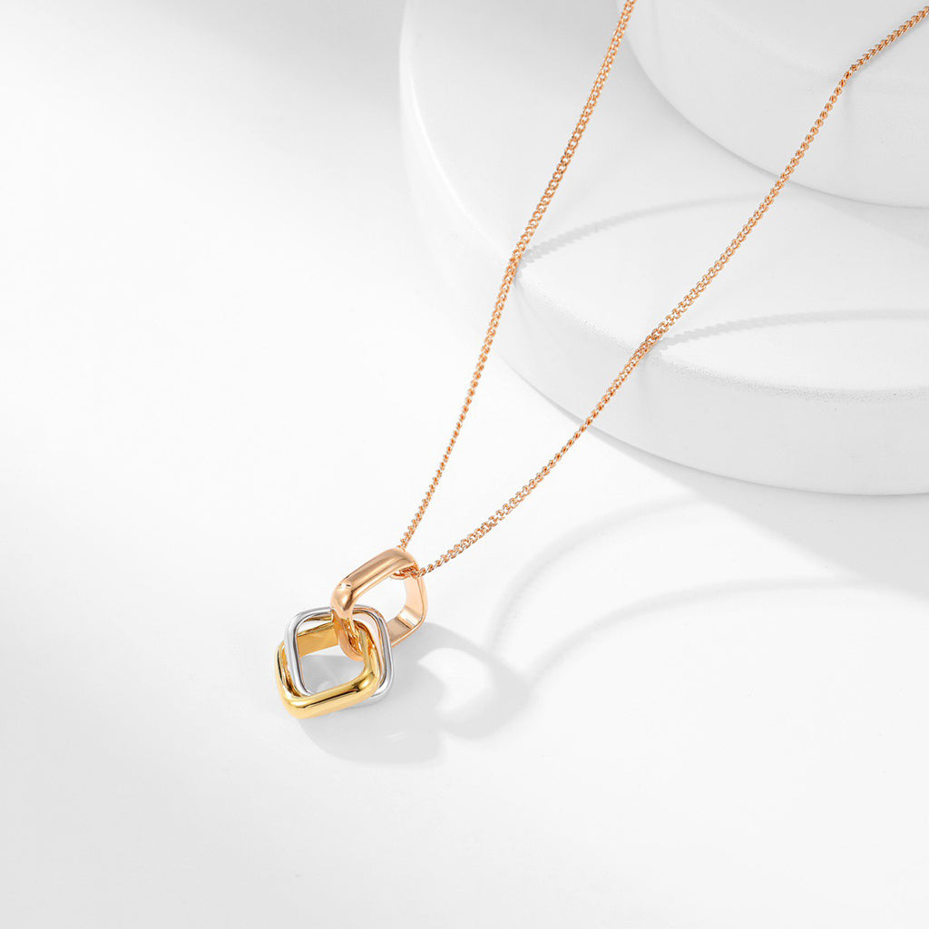 [OrnoraJewelry]TRINITY CUSHION NECKLACE COLLECTION