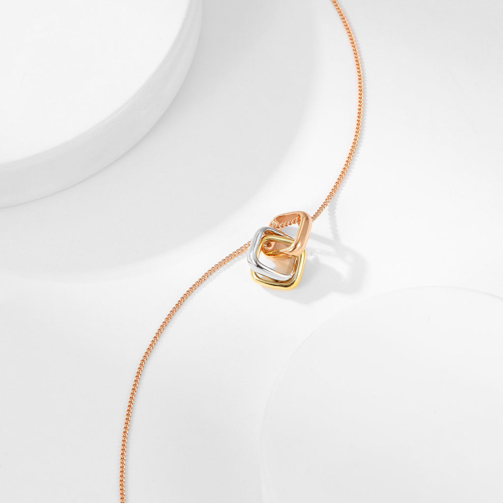 [OrnoraJewelry]TRINITY CUSHION NECKLACE COLLECTION