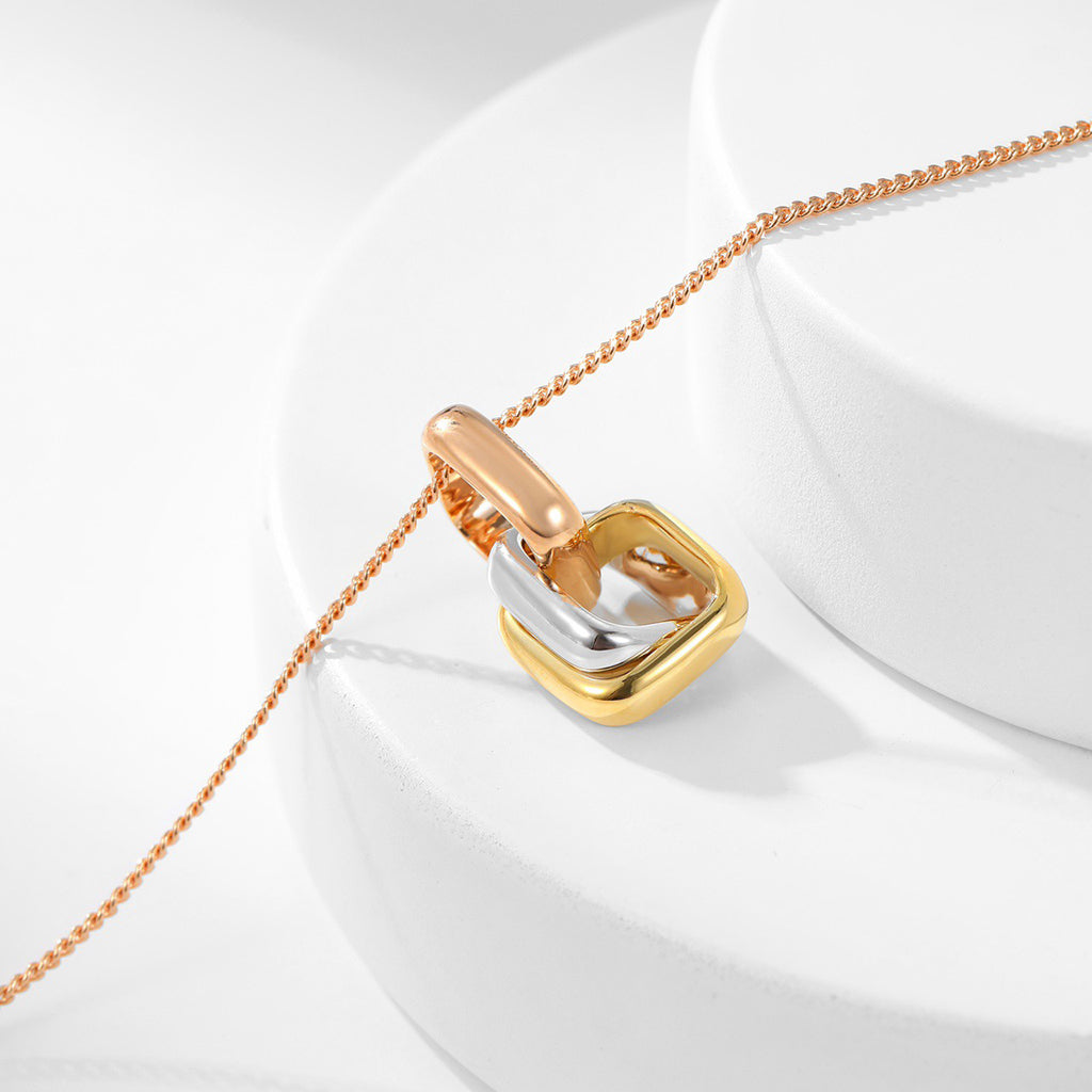 [OrnoraJewelry]TRINITY CUSHION NECKLACE COLLECTION
