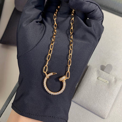 [OrnoraJewelry]JUSTE NECKLACE FULL DIAMONDS