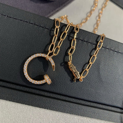 [OrnoraJewelry]JUSTE NECKLACE FULL DIAMONDS