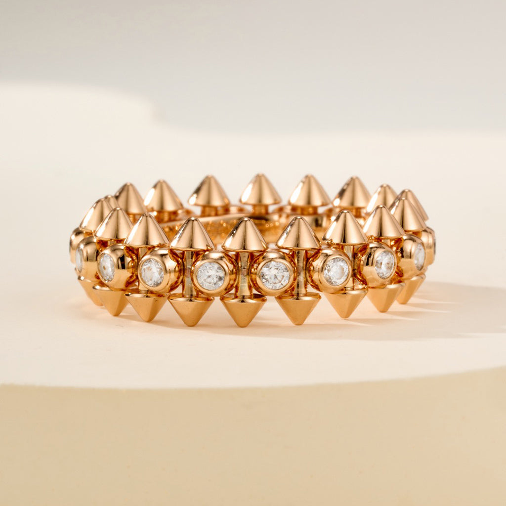 [OrnoraJewelry]CLASH 6.8MM DIAMOND MEDIUM RING