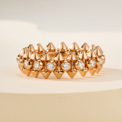 [OrnoraJewelry]CLASH 6.8MM DIAMOND MEDIUM RING