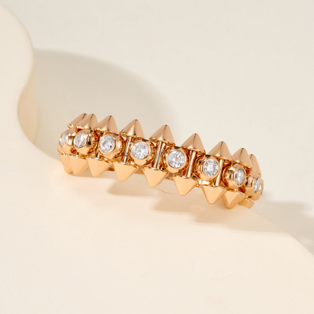 [OrnoraJewelry]CLASH 6.8MM DIAMOND MEDIUM RING