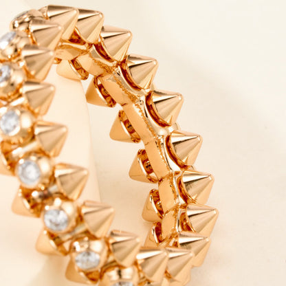 [OrnoraJewelry]CLASH 6.8MM DIAMOND MEDIUM RING