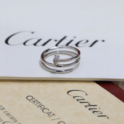 [OrnoraJewelry]JUSTE RING 4.8MM HALF DIAMOND