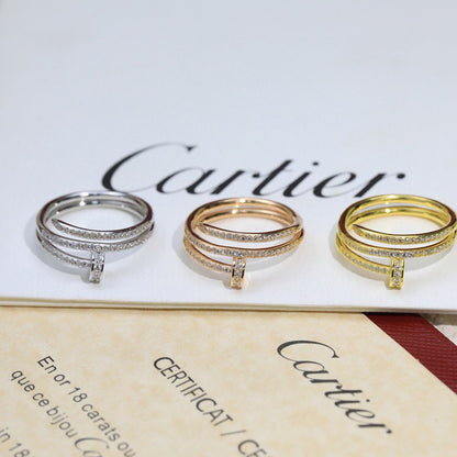 [OrnoraJewelry]JUSTE RING 4.8MM FULL DIAMOND