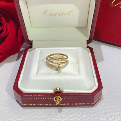 [OrnoraJewelry]JUSTE RING 4.8MM FULL DIAMOND